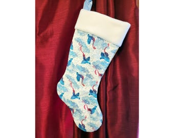 Dragons Christmas Stocking - Clear Skies version - Customizable