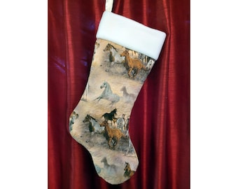 Wild Horses Christmas Stocking - Customizable