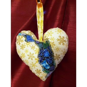 Customizable Quilted Florida Christmas Ornament with Metal Charm