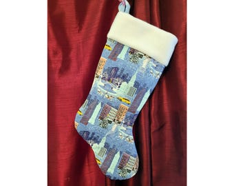 New York Christmas stocking - Customizable