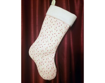 Pretty in Pink Christmas Stocking - Customizable