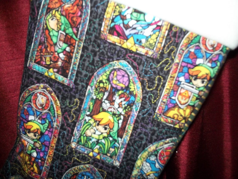 made to order Christmas Stocking Inspired by Legend of Zelda Link