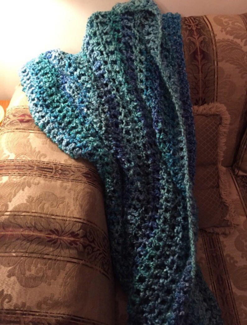 Handmade Crocheted Afghan / Throw Etsy