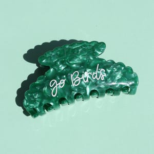 Go Birds Hair Clip; Philadelphia Eagles