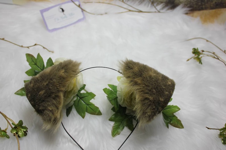Tawny Brown Realistic Pup Ears