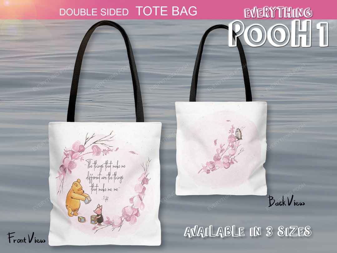 Winnie the Pooh TOTE Bag FOLIAGE PINK Pooh Quote ( display picture 3