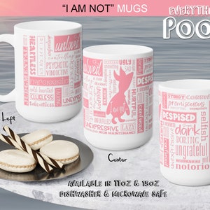 Piglet Winnie the Pooh MUG 11/15oz AFFIRMATION Quote Mug (&quot;I am NOT ...&quot;) Ceramic Mug Coffee mug  Pooh Quotes  positive affirmations