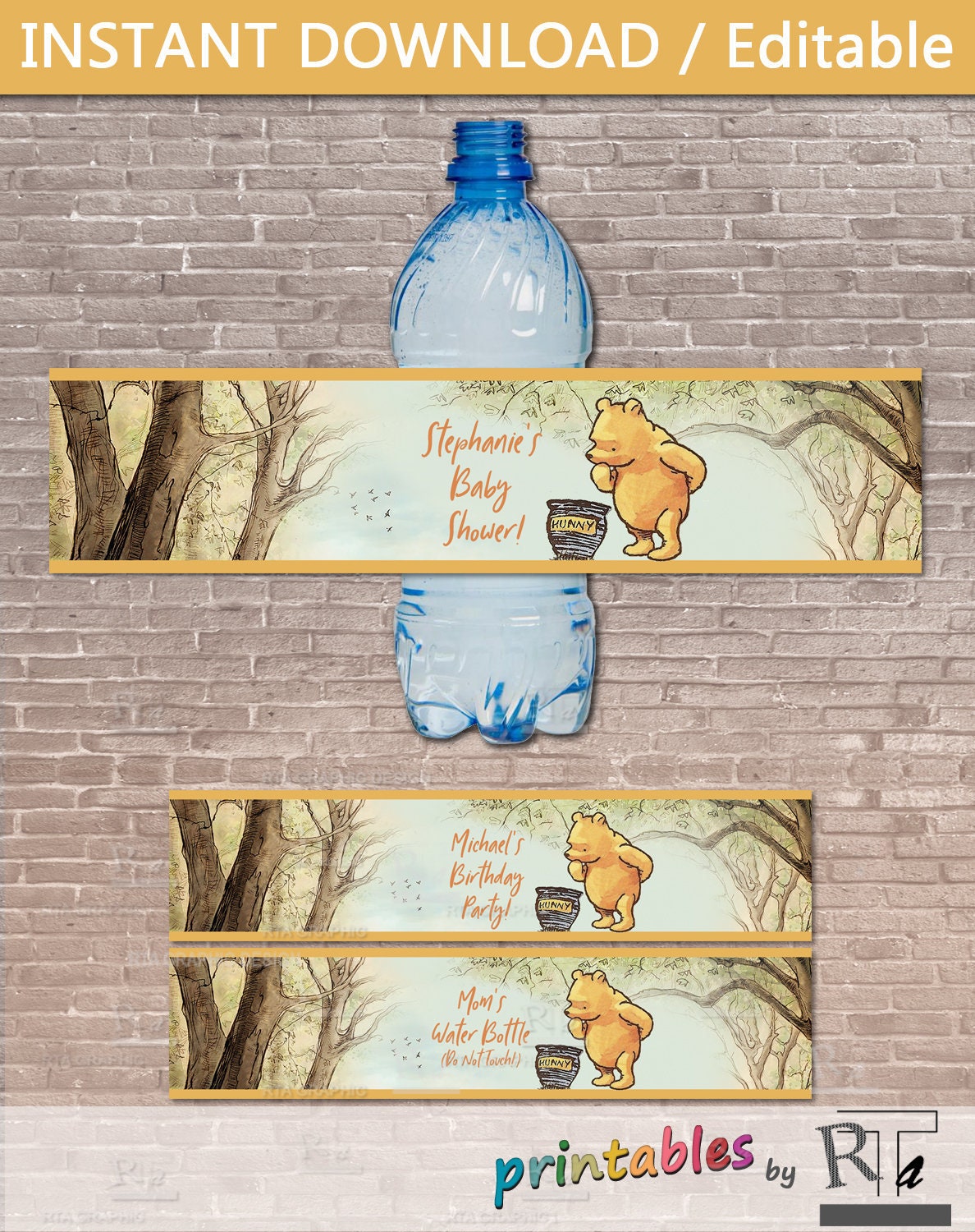 Buy water bottle labels