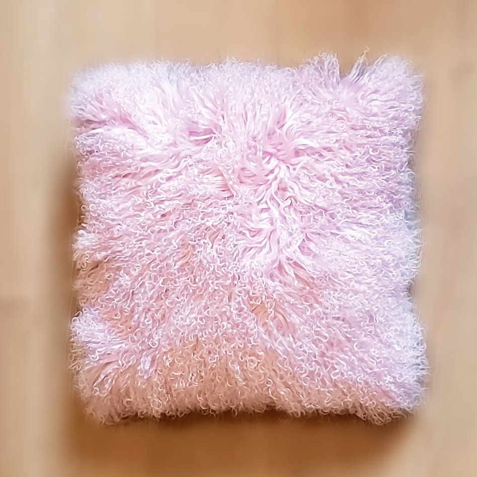 Mon chateau tibetan hot sale fur pillow 18x18