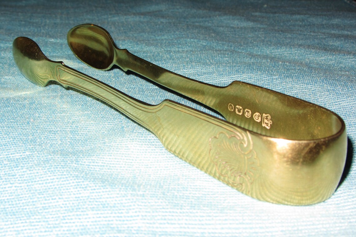 Antique 1902 Hallmarked Sugar Tongs William Page & Co. Birmingham