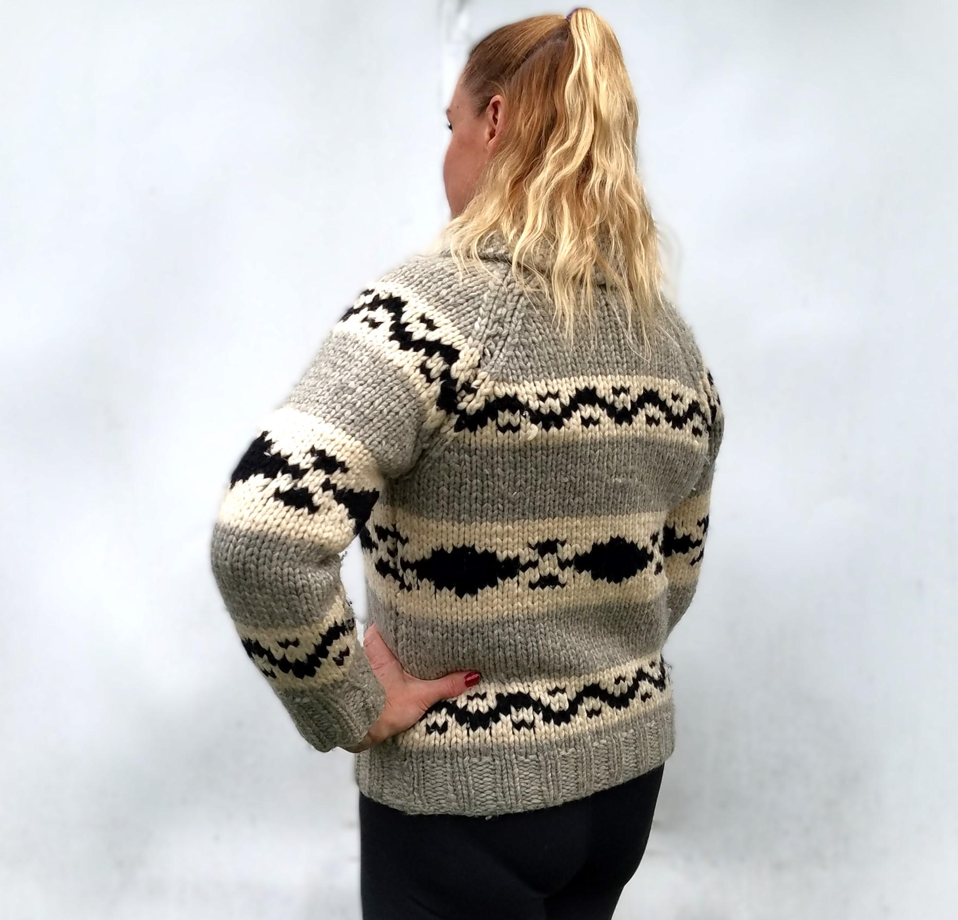 Vintage 70s/80s Authentic Cowichan Sweater - Hand-knit Coast