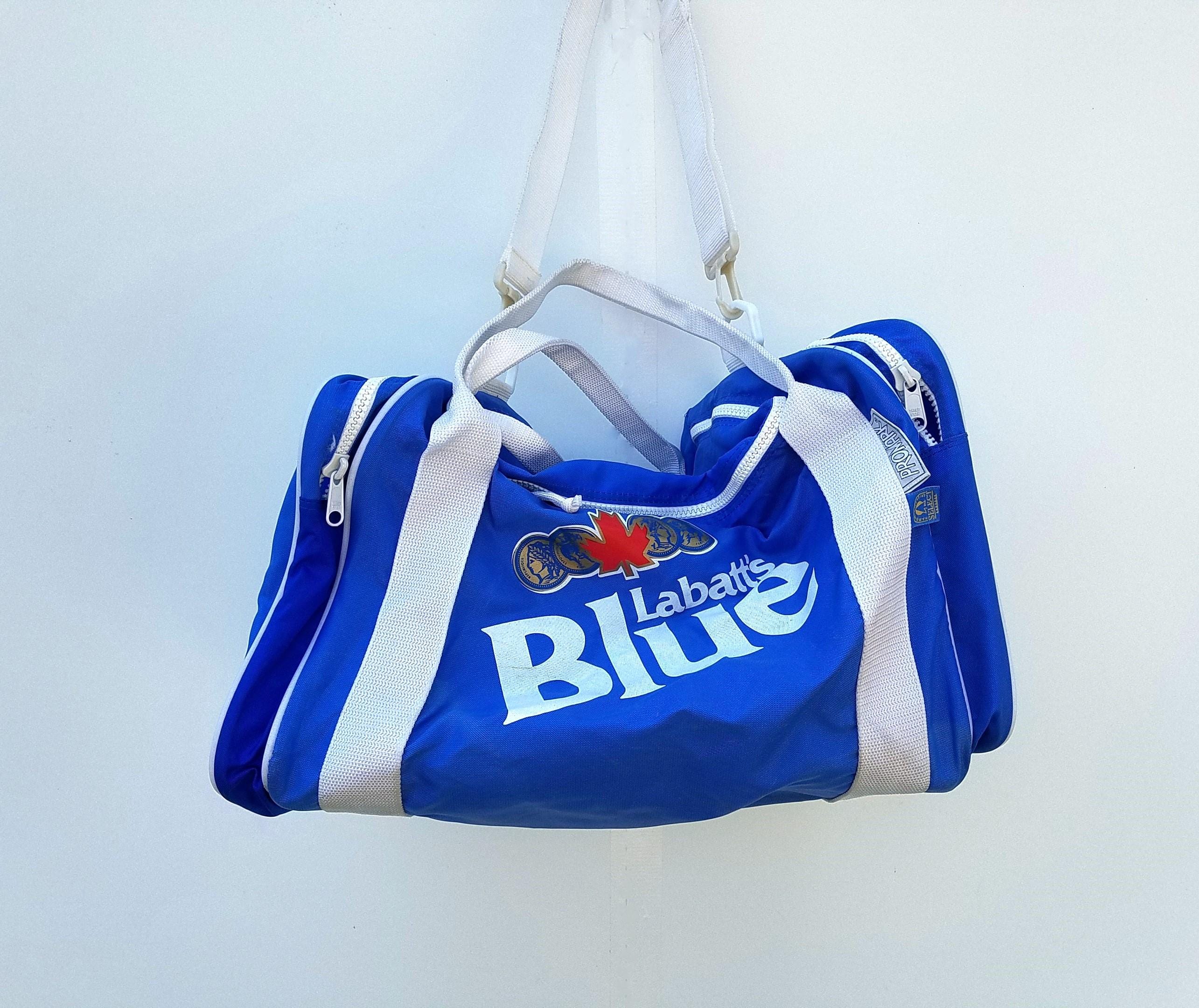 Vintage 1980s LABATT'S BLUE Beer Canada Promo Duffle Bag - Select