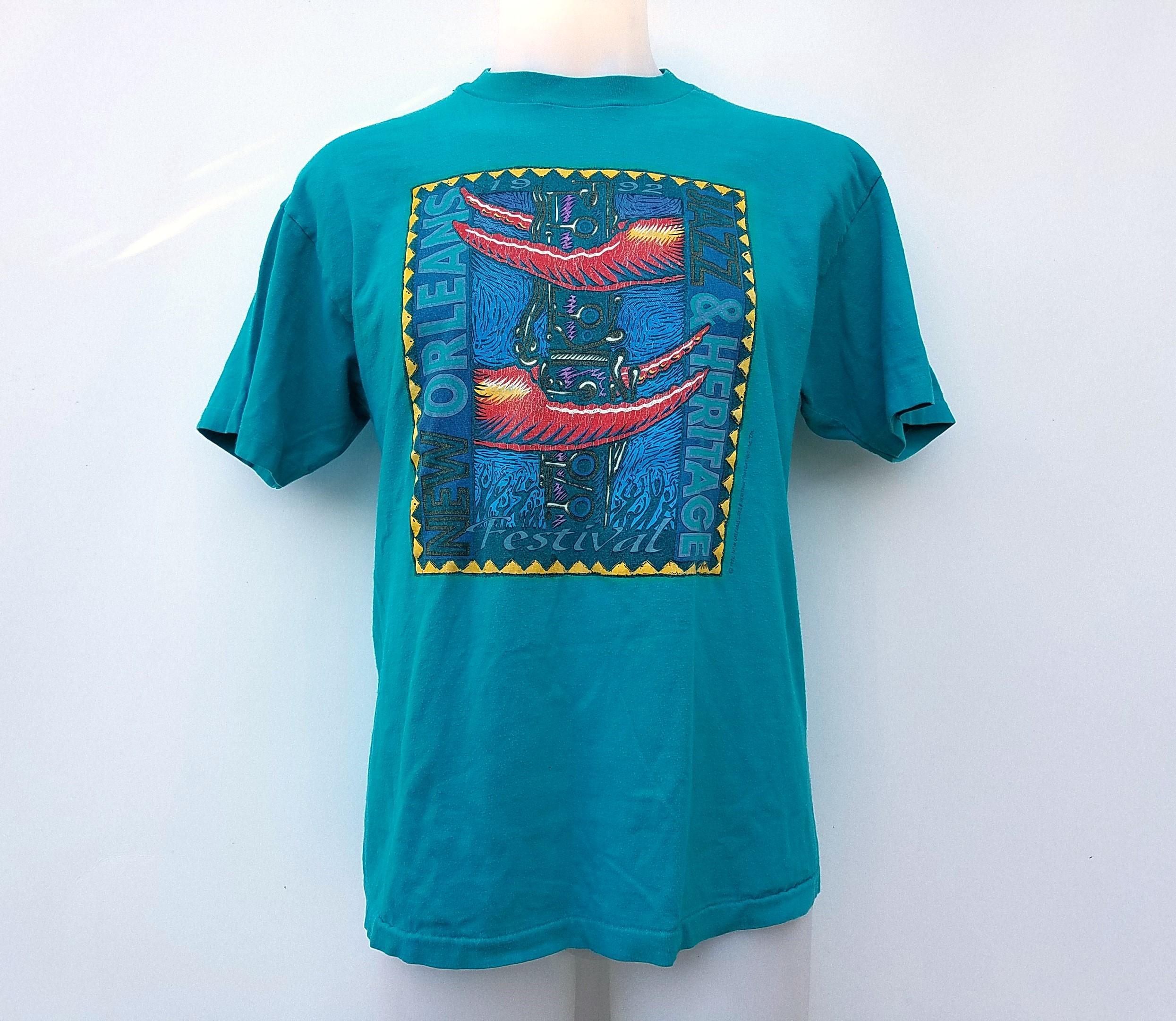 Vintage 1992 NEW ORLEANS Jazz & Heritage Festival T-shirt - Made