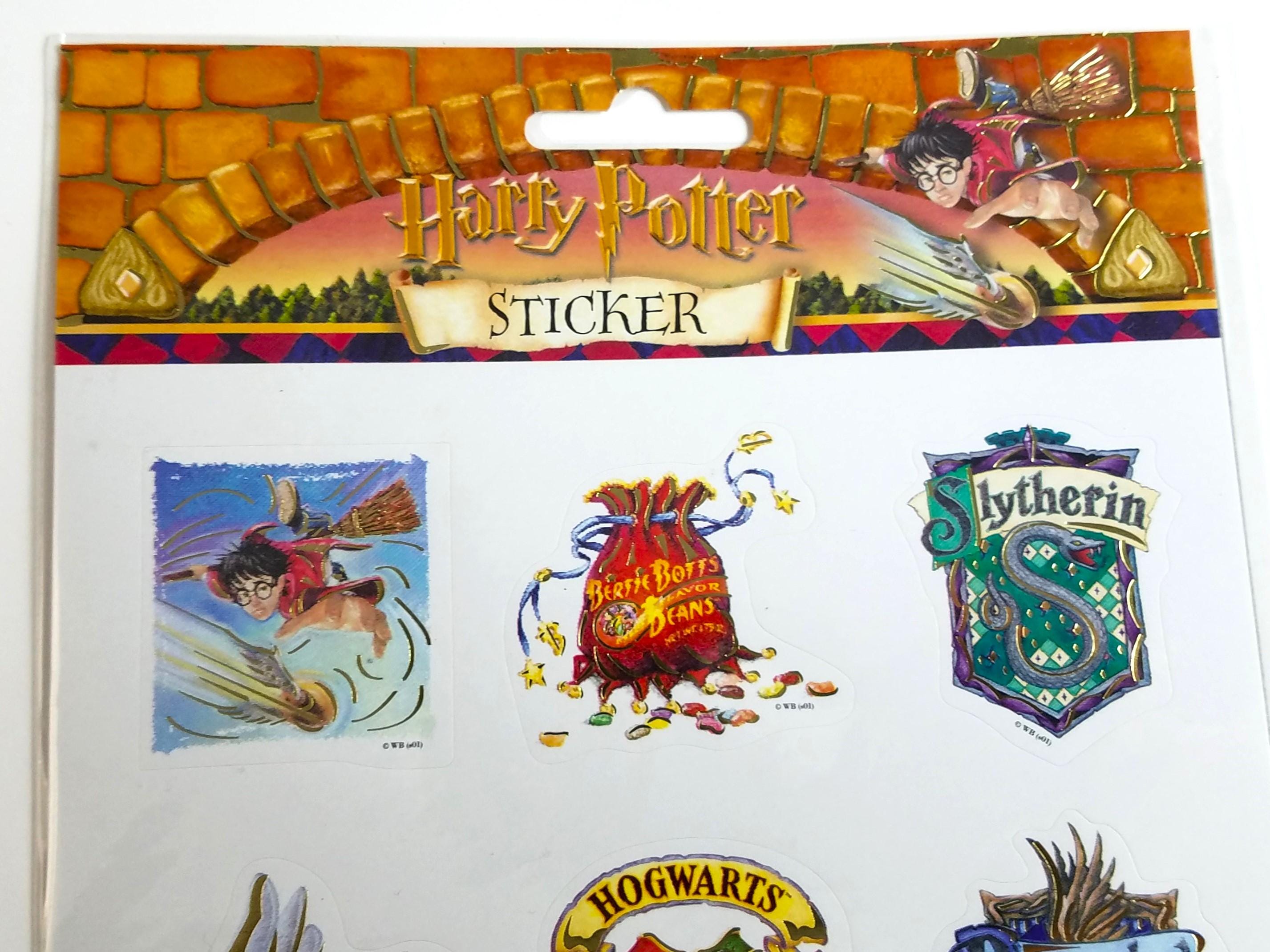 HARRY POTTER Set of 12 Stickers - Warner Bros Vintage 2001 Sticker Pack ...