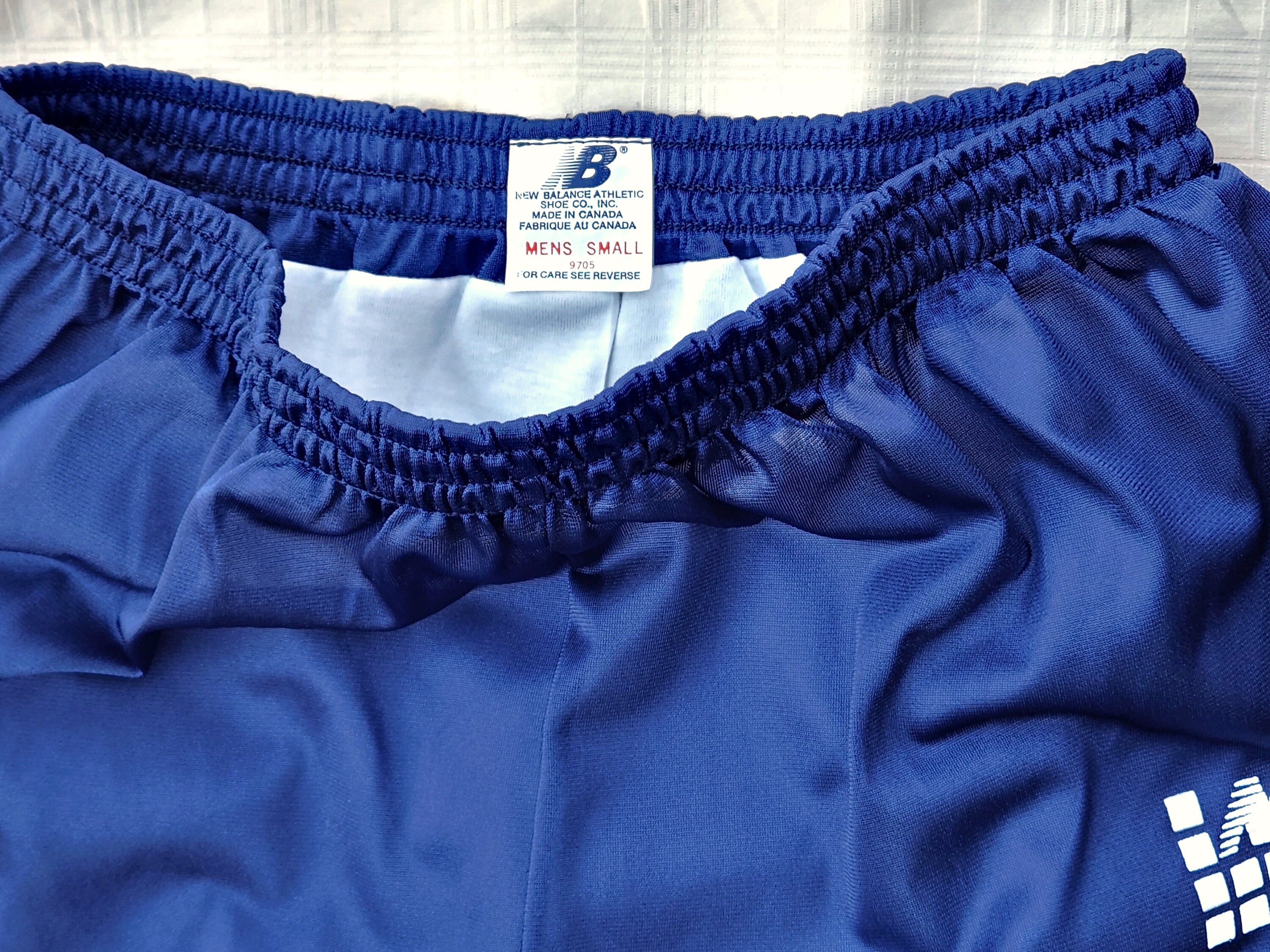 Vintage 80s NEW BALANCE Shiny Navy Satin Running Gym Shorts Vintage 80s NEW BALANCE Shiny Navy Satin Running Gym Shorts