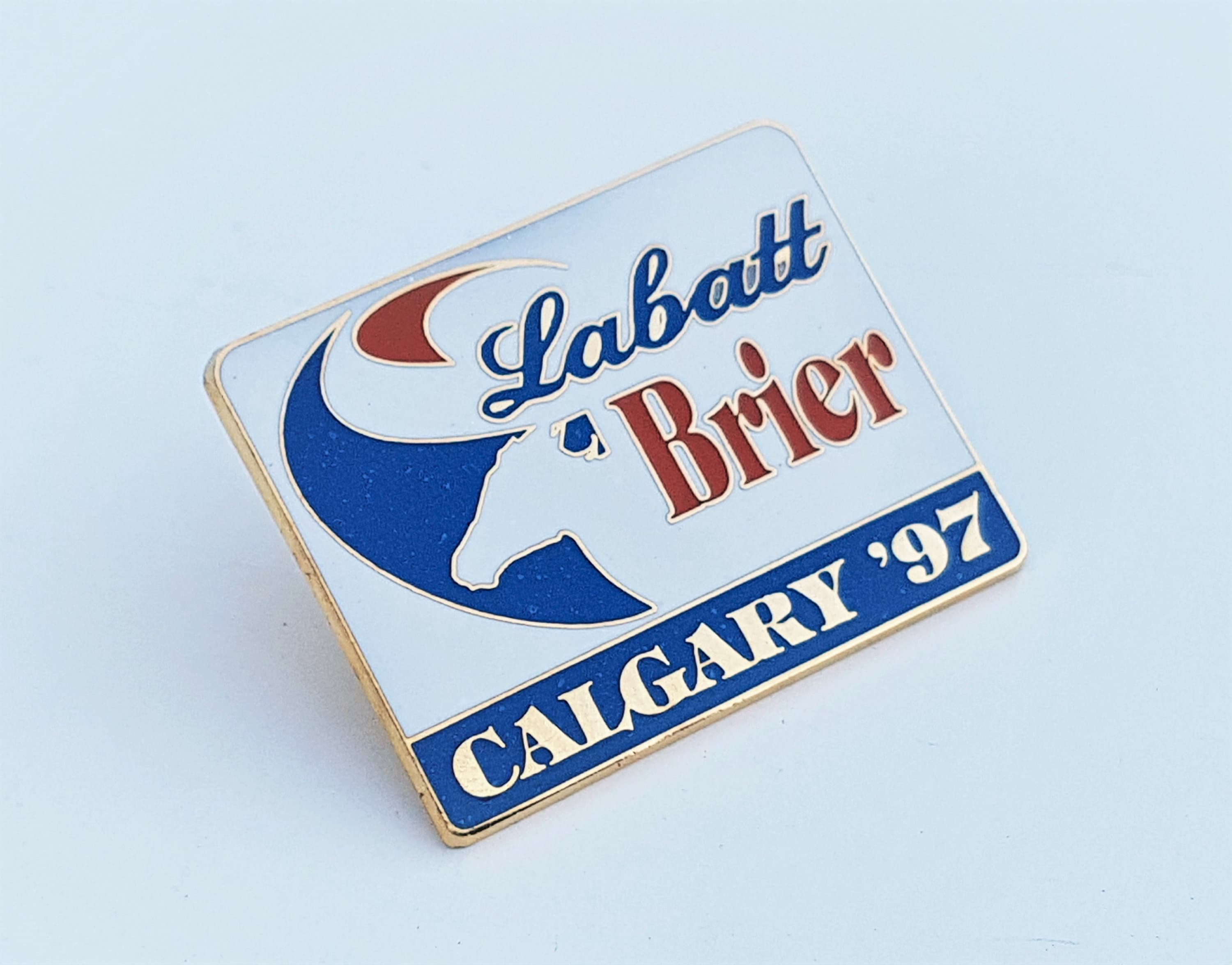 Vintage 1997 LABATT BRIER Calgary Pin - Canadian Mens Curling ...