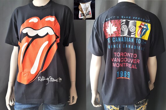 rolling stones 1989 tour t shirt