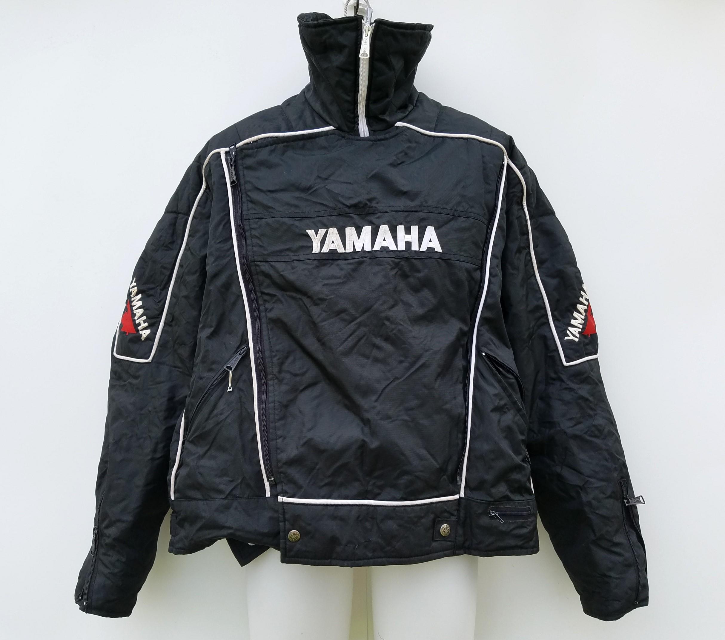 Vintage 80s YAMAHA Racing Biker Full Zip Snowmobile Coat - Made in