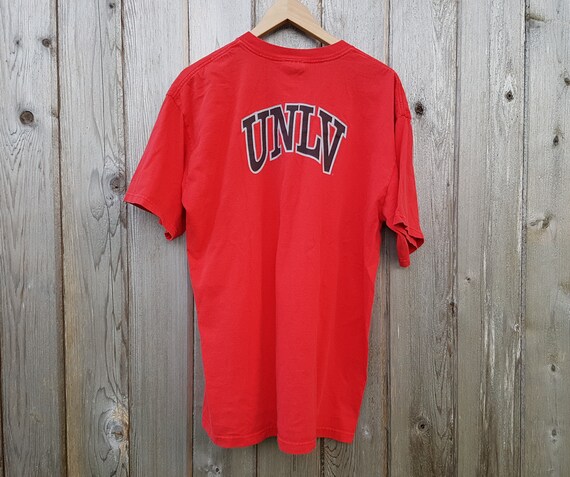 Vintage 90s UNLV Nike Just Do It T-Shirt Red Runn… - image 3