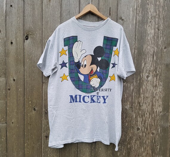 Vintage UNIVERSITY of MICKEY Giant Sized Shirt or Nightie the Walt Disney Company Pjs Heather Gray Mickey Mouse Nightshirt Etsy Australia