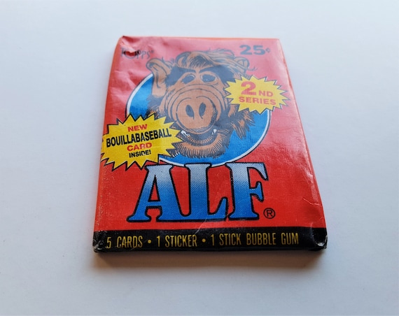 Vintage ALF 1987 Topps 2nd Series Unopened Wax Pack - 5 Trading