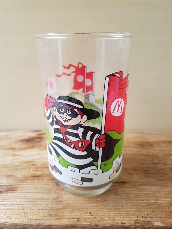Vintage 90s Mcdonald's Glass Hamburglar Great Wall of Etsy