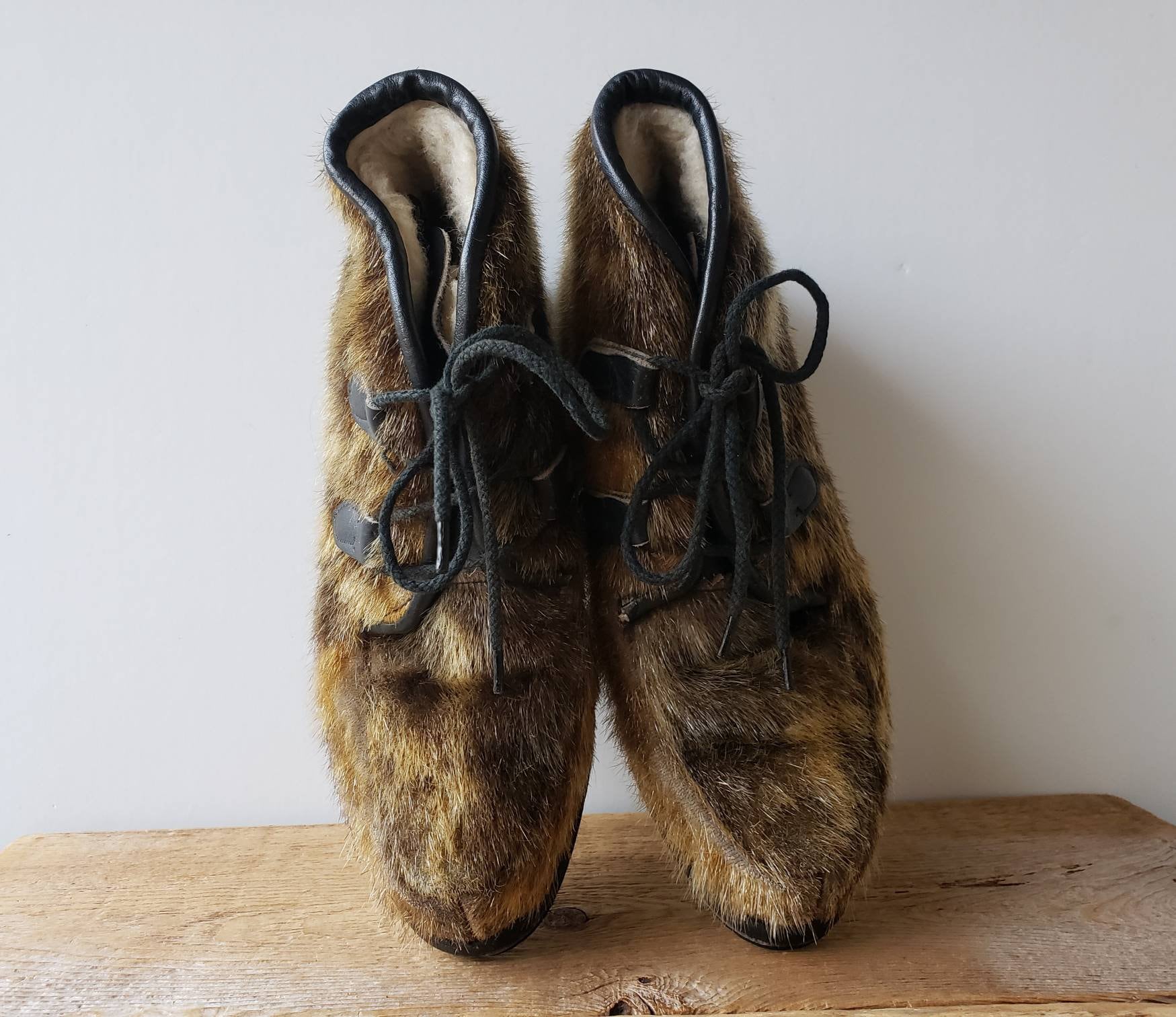 Vintage Authentic Elk Skin boots Anderson Bean Sand Angry Elk Boots main image 2