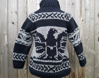 【mahagrid】24FW★ SKULL COWICHAN KNIT SWEATER SKULL COWICHAN KNIT SWEATER [BLACK] - MAHAGRID
