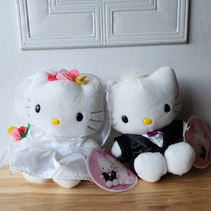 Vintage 90s HELLO KITTY - Bride and Groom - Dear Daniel - Plush