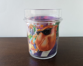 Smokin' Joe Camel Vintage 1994 JOE'S PLACE Tumbler Cup RJRT Tobacco Promo Thermo-Serve 12 oz Plastic Drink Mug Holder