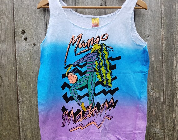 Vintage 80s MANGO MADNESS Australia Retro Surfer Tank Top Vintage 80s MANGO MADNESS Australia Retro Surfer Tank Top