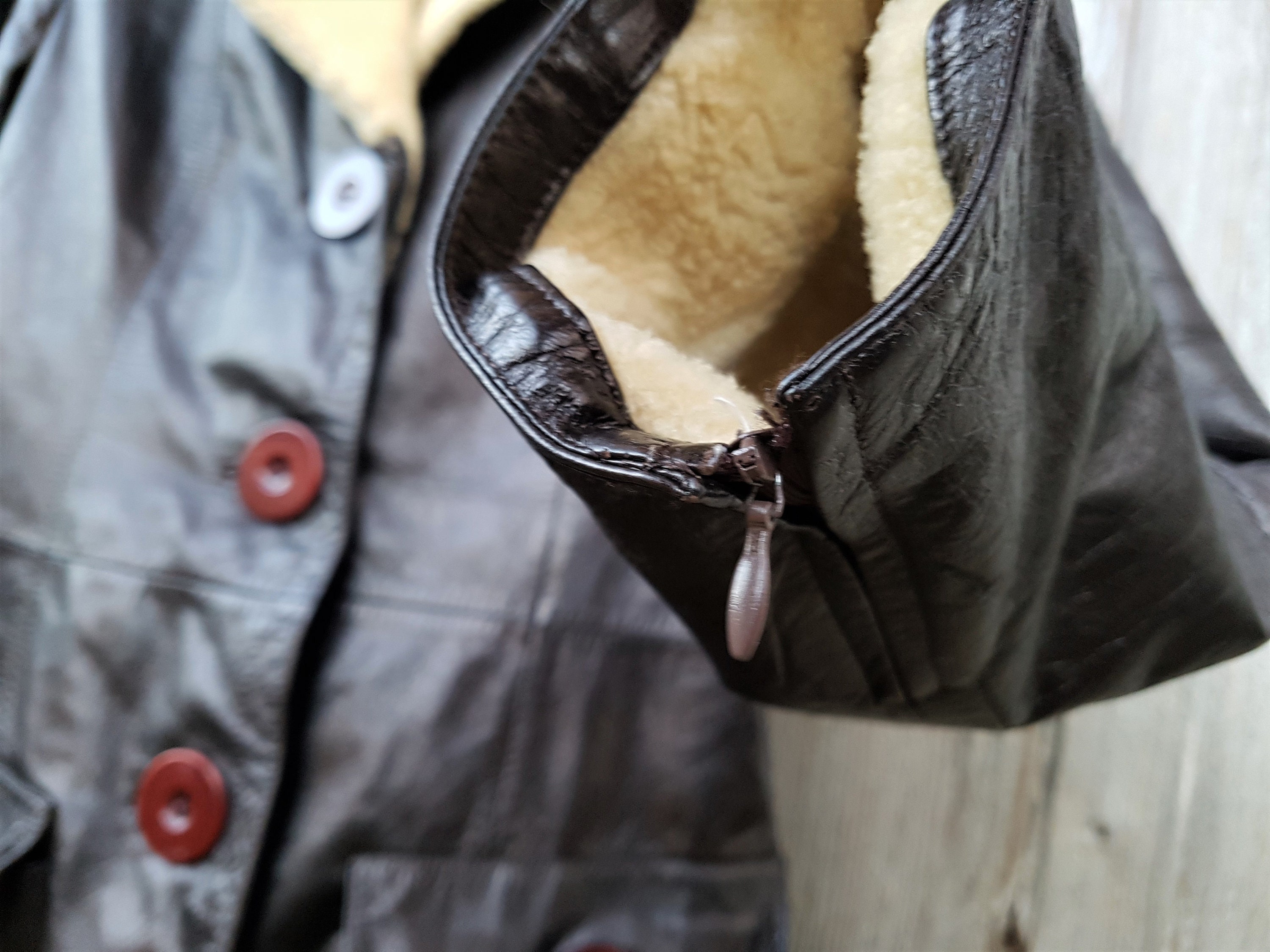 Russian Leather Sheepskin Jacket NEOMICRO EXCLUSIVE Winter Coat 3