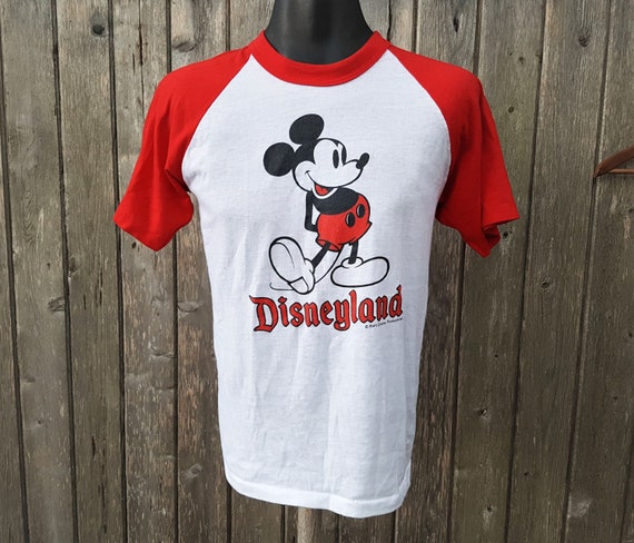 Vintage 80s Mickey Mouse DISNEYLAND Raglan Sleeve Shirt Vintage 80s Mickey Mouse DISNEYLAND Raglan Sleeve Shirt