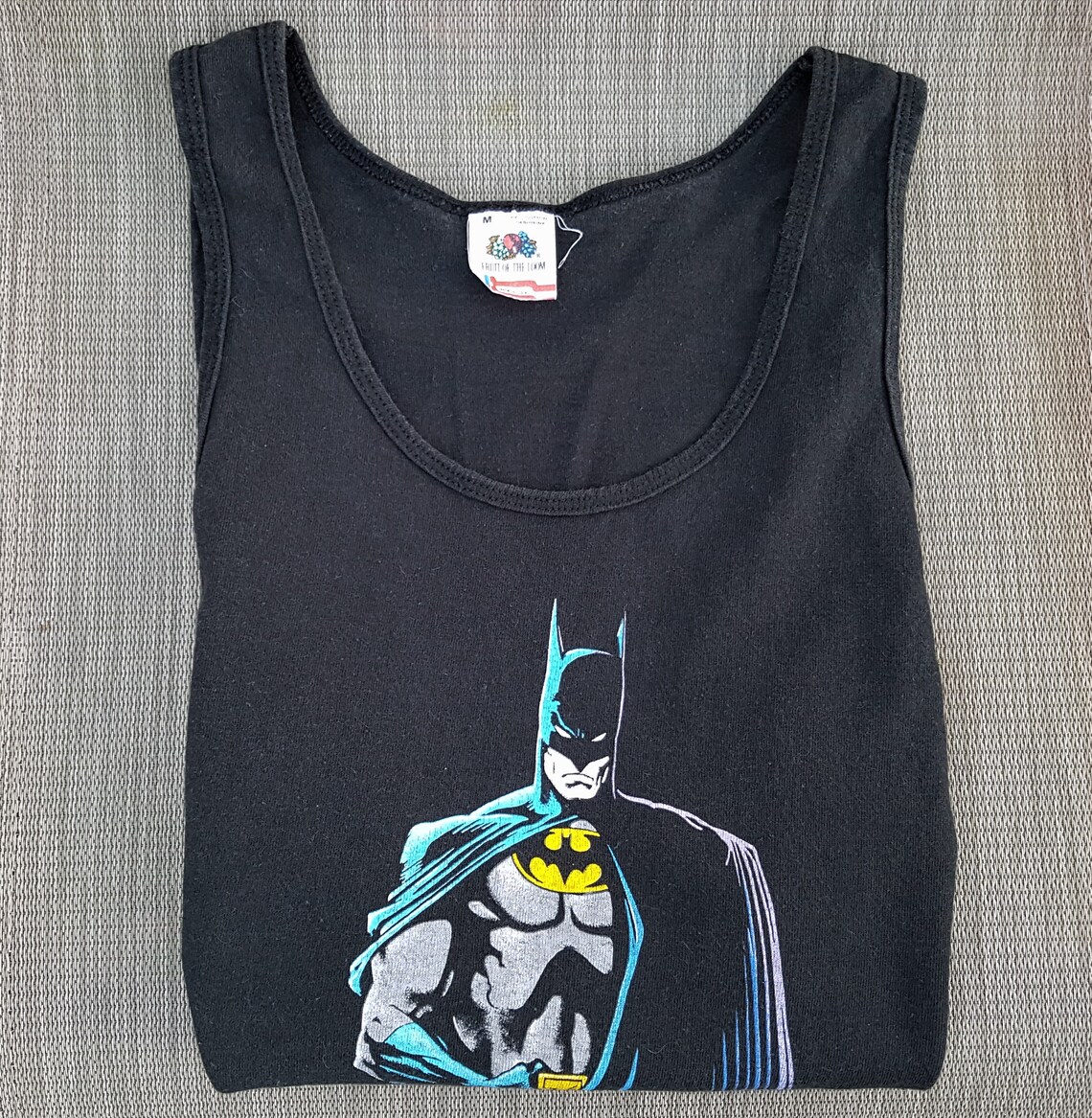 Vintage BATMAN 1988 DC Comics Graphic Tank Top Rare Made in Etsy