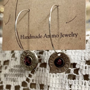 Pistol Casing Hoop Earrings