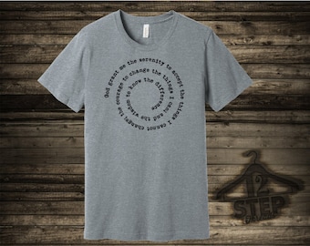 Regalo Serenity Swirl para alguien en recuperación y celebrando su sobriedad en AA NA Bill W o cualquier programa de 12 pasos