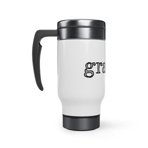 Grateful Travel Mug 14oz - A Great Gift for Someone in Recovery and Celebrating Their Sobriety in AA NA or any 12 Step Program.