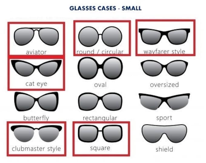 Glasses Cases Size Chart Celyfos
