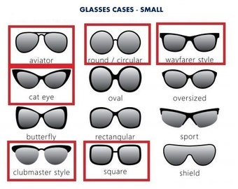 Celyfos® Glasses cases Size chart
