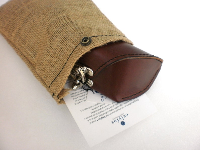 Leather Sunglasses case handcrafted image 6