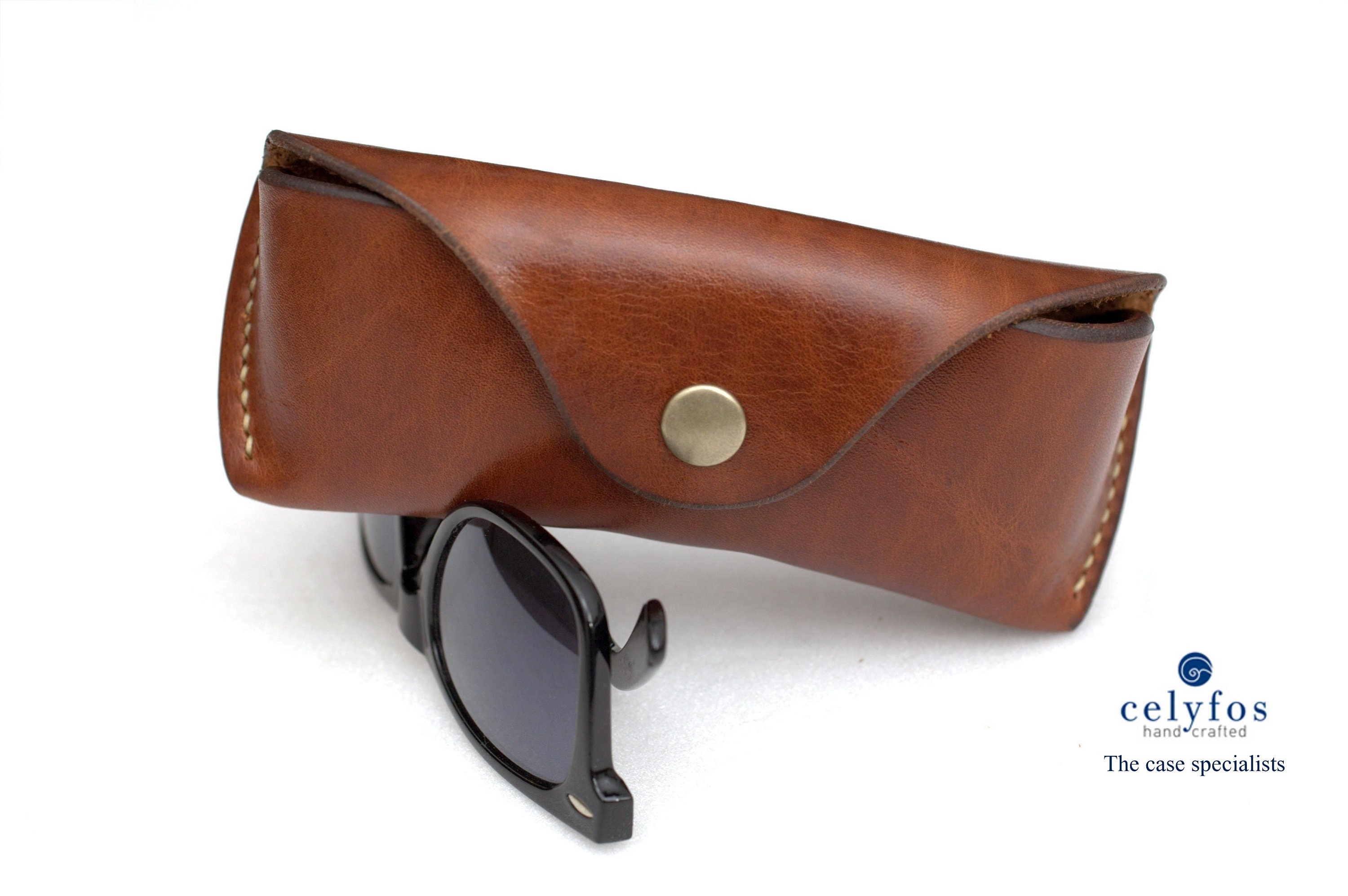 Leather Glasses case vegetable tanned leather