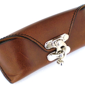 Leather Sunglasses case handcrafted image 1