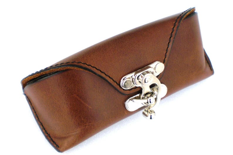 Leather Sunglasses case handcrafted image 1