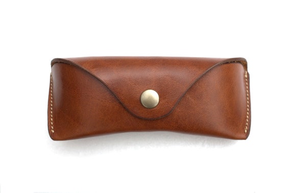 Vegetable tanned Bridle Leather glasses Case