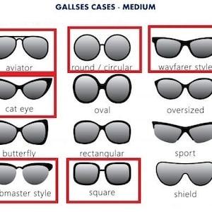 Celyfos® Glasses Cases Size Chart - Etsy