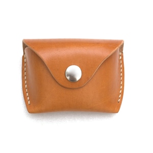 Glasses case for folding Ray Ban sunglasses, Saddle tan, Handmade