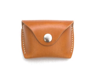 Glasses case for folding Ray Ban sunglasses, Saddle tan, Handmade