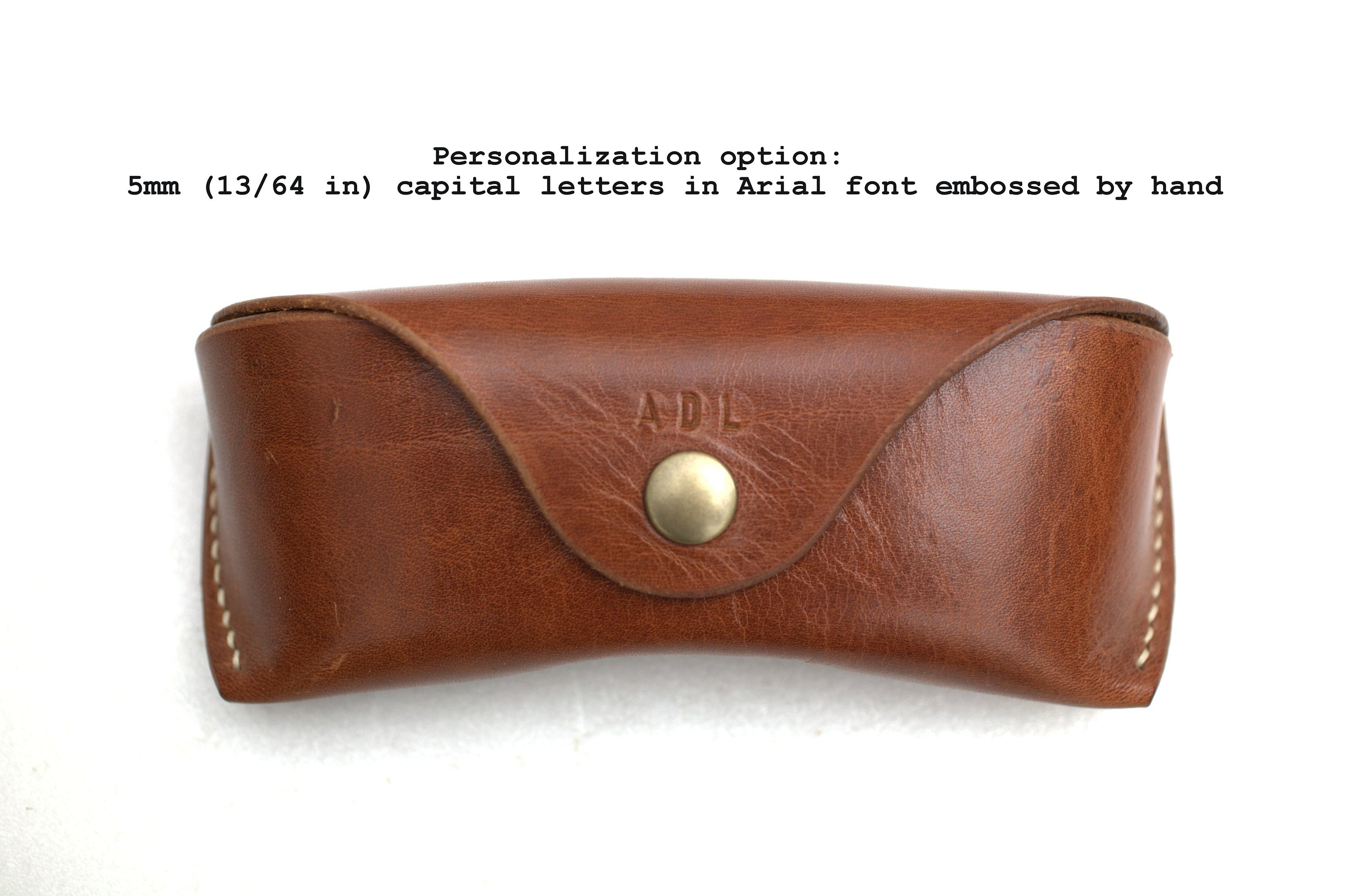 Leather Glasses case vegetable tanned leather