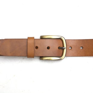 Leather Belt ,veg tan leather 1,5&quot; wide 38mm personalized