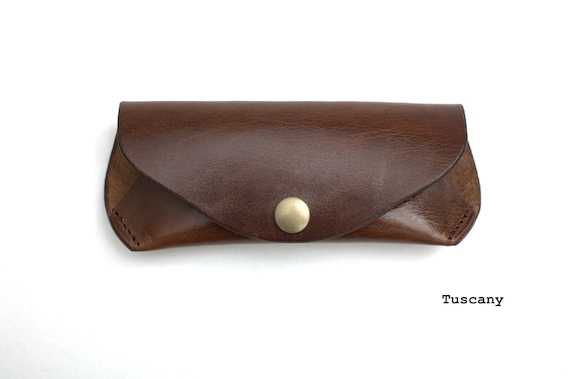 Glasses case Reading leather glasses Sunglasses case Veg tan Leather Handcrafted sunglasses case eyeglass case vintage